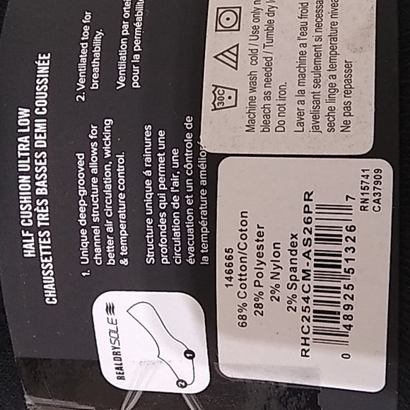 Converse Men's Half Cushion Ultra Low Socks - Picture 5 of 5